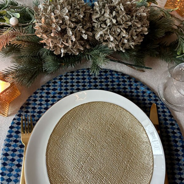 SOTTOPIATTO BLUE TWEED